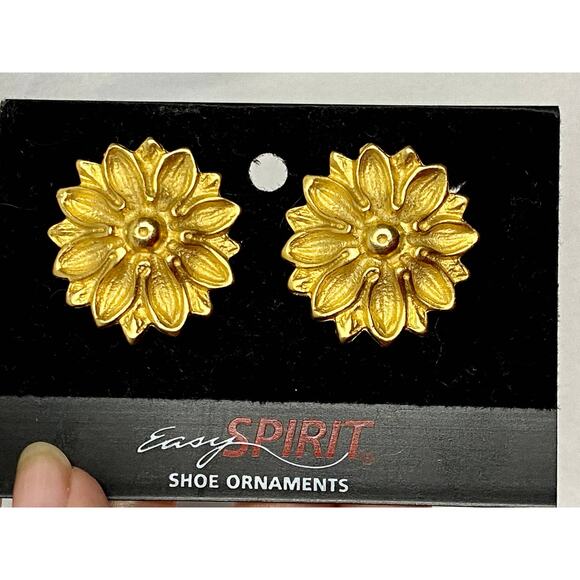 Vintage Easy Spirit Gold Tone Shoe Ornament NEW - Picture 4 of 5